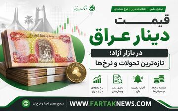 قیمت دینار عراق امروز شنبه ۲۳ خرداد ۱۴۰۵