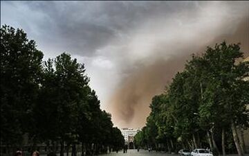 توفان تهران مصدوم نداشت/ سقوط نمای ساختمان‌ها و شکستگی درختان
