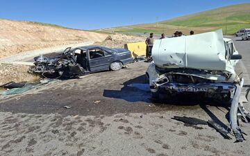 حادثه خونین در باغ صفا؛ ۲ کشته و ۶ زخمی در تصادف نیسان و ال‌۹۰