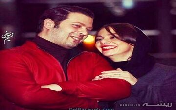 عکس عاشقانه "پژمان بازغی" به همراه همسرش