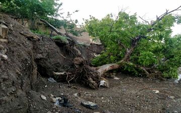 سیلی سنگین سیلاب به روستای سلیمانی فیروزه