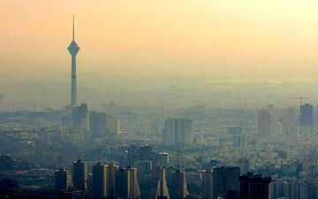 تصاویر هوایى از  شدت آلودگى هوا در تهران!