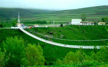 این پل در ایران در نوع خود بینظیر است|پل معلق ؛ جاذبه گردشگری فوق العاده مشگین شهر
