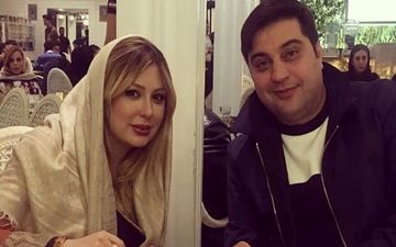 تیپ نیوشا ضیغمی و همسرش در یک رستوران شیک