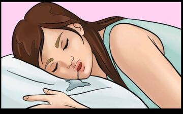 چگونه از شر ریزش آب دهان در خواب خلاص شویم؟