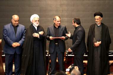 آیین تکریم و معارفه روسای کل پیشین و جدید دادگستری استان کرمانشاه با حضور حجت الاسلام اژه ای معاون اول رئیس قوه قضائیه و مهندس بازوند استاندار کرمانشاه