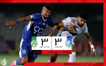 خلاصه بازی استقلال 3 - ذوب آهن 3 + ویدئو
