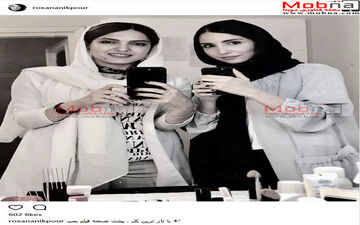 سلفی آینه ای رکسانا نیکپور در اتاق گریم فیلم بمب (عکس)
