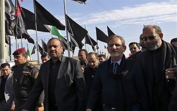  معاون اول رئیس‌جمهوردر راهپیمایی عظیم اربعین 