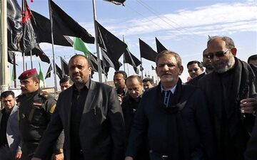  معاون اول رئیس‌جمهوردر راهپیمایی عظیم اربعین 