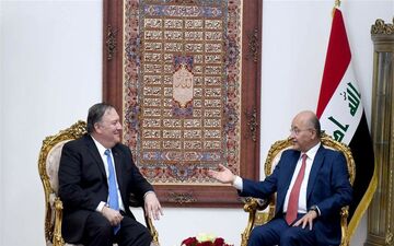 صالح و پمپئو بر عدم افزایش تنش با ایران تاکید کردند
