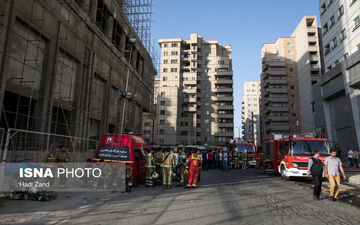اطفای کامل آتش‌سوزی در برج پارامیس
