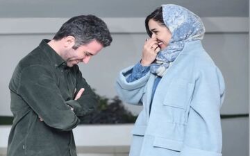تصاویر گرم و صمیمانه بازیگر مرد و زن ایران/ نکنه خبری است و...