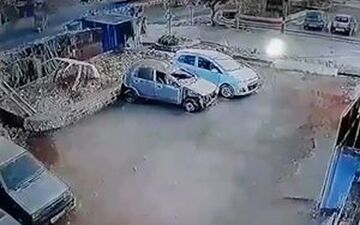انفجار سیلندر گاز در خیابان با پنج زخمی + فیلم 
