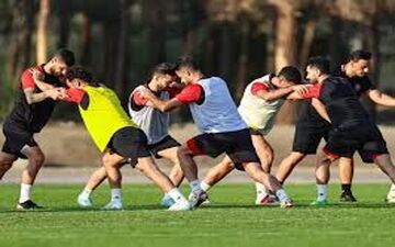 غیبت سه مدافع راست پرسپولیس در تمرین!