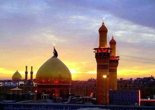 وقتی زائران اربعین به عمود ۱۴۰۷ می‌رسند/ جایی که برای اولین‌بار چشم ها به حرم می افتد +فیلم 