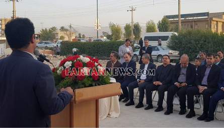 کلنگ زنی مجتمع فرهنگی ورزشی سرپل ذهاب توسط بانک شهر