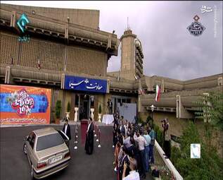 ورود روحانی به سازمان صدا و سیما + تصاویر