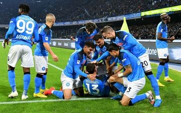 
ناپولی به رکورد یوونتوس و اینتر رسید