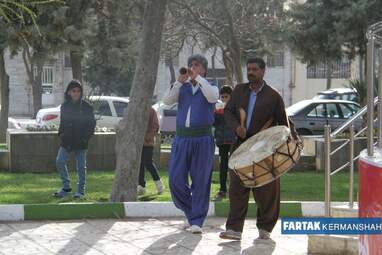 کرمانشاهیان با تخم مرغ های رنگی به استقبال بهار رفتند به روایت تصویر