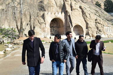 حضور علیرضا فغانی داور بین‌المللی، علی میرزابیگی داور فوتبال در کرمانشاه 