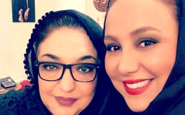 شباهت جالب «بهنوش بختیاری» و خواهرش