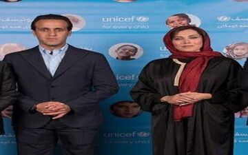 عکس خاص خانم بازیگر در کنار علی کریمی در یک مراسم