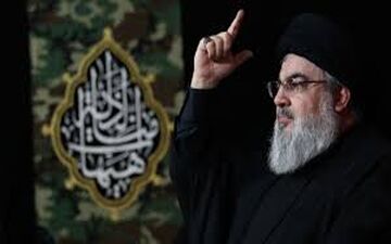 دیدار سید حسن نصرالله با دختر سردار سلیمانی 