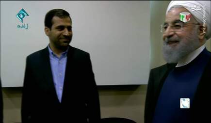 ورود روحانی به صدا و سیما + تصاویر