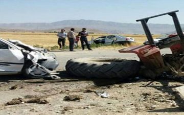 دو نفر بر اثر بی‌احتیاطی راننده تراکتور در میاندوآب جان دادند