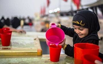 مهمان‌نوازی کودک خردسال از زائران اربعین حسینی + فیلم 