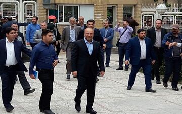 گزارش تصویری از حضور قالیباف در ستاد انتخابات کشور 