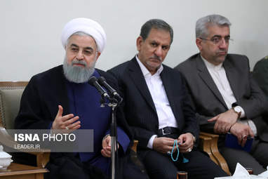 گزارش تصویری / دیدار رئیس‌جمهور و اعضای هیئت دولت با مقام معظم رهبری