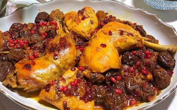 طرز تهیه خورشت مرغ با رب انار: یک غذای خوشمزه و آسان برای پخت