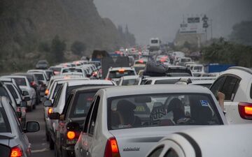 ترافیک سنگین در محور هراز