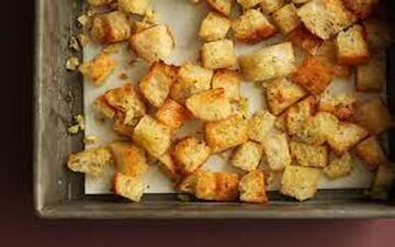 خوشمزه ترین نان | طرز تهیه  نان کروتان!!