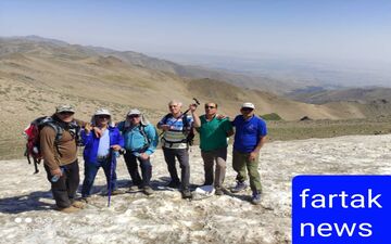 صعودتیم کوهنوردی  سرابله  به قله ۳۵۸۰ متری یخچال