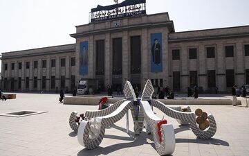 100 هزار متر نقاشی دیواری/ 400 تخم مرغ نوروزی