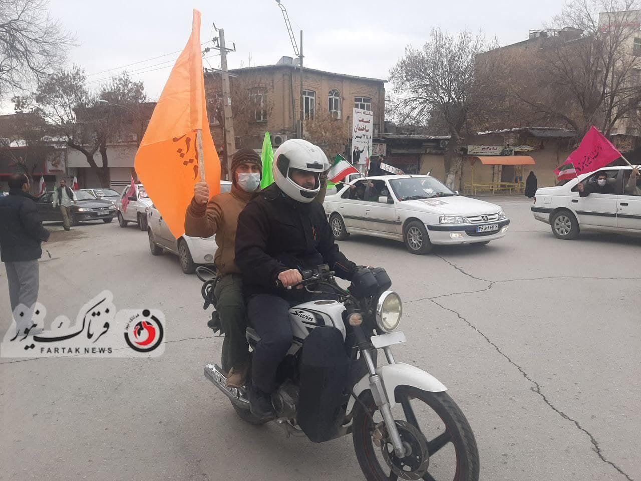 گزارش تصویری/ حضوری پر اقتدار از مردم کرمانشاه در راهپیمایی۲۲ بهمن