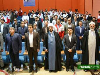 مراسم تکریم و معارفه مدیر عامل جمعیت هلال احمر استان کرمانشاه به روایت تصویر