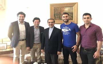 
عکس/دیدار کاوه رضایی با سفیر ایران در بلژیک