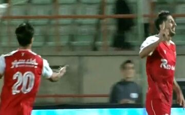 گل اول پرسپولیس به شمس‌آذر با ضربه محبی + ویدئو