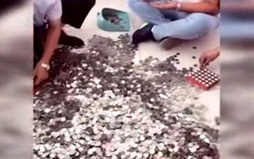 خودروی لوکس با پول خرد، فروشنده را به دردسر انداخت