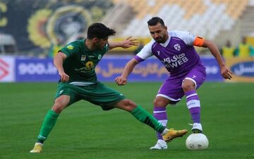 تساوی ذوب‌آهن و هوادار در پایان نیمه اول 