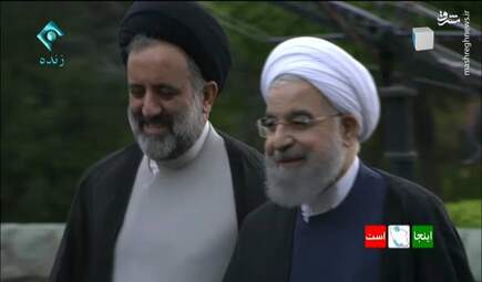 ورود روحانی به صدا و سیما + تصاویر