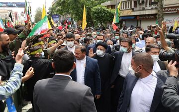 آیت‌الله رئیسی: آینده قدس در دست نوجوانان و جوانان فلسطین است