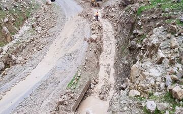 ریزش پل در بخش رانکوه املش حادثه آفرید