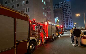  وقوع آتش سوزی در استخر کارگران بروجرد 