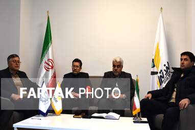 مجید قیطولی مدیر روابط عمومی دانشگاه رازی، دکتر سجاد دادفر، دکتر روح‌الله بهرامی،  جهانشاه امیری  پژوهشگر