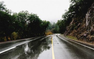  بارش در محورهای مواصلاتی ۳ استان